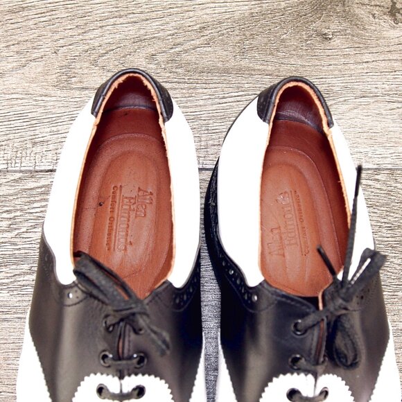 *NIB* $325 Allen Edmonds LINWOOD Golf 9 E White/Black * add $15 new Trees main image 6